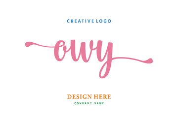 OWY lettering logo is simple, easy to understand and authoritative