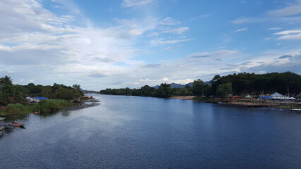 Fototapeta na wymiar View from the Bridge Over the River Kwai.