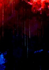 赤と黒の滲むテクスチャ背景
