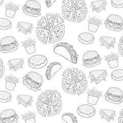 one line foods pattern