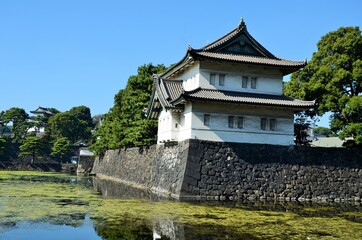 Fototapeta na wymiar 江戸城 桜田巽櫓・桔梗門・富士見櫓