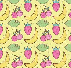 cute fruits pattern