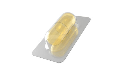 capsules pills and drug tray on white background with copy space for text. Global healthcare concept. Antibiotics drug resistance concept. Antimicrobial capsule pills.