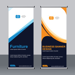 Business banner roll up set,standee banner template,Modern banner.