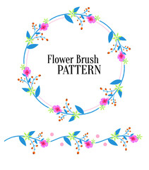 Flower Brush Pattern