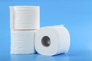 Tissue paper rolls.