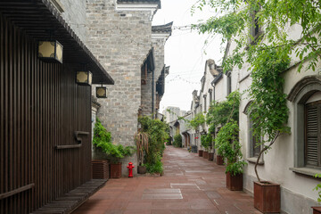 Fototapeta na wymiar Nantang old street, Ningbo, China