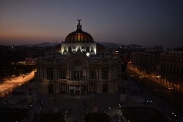 Palacio de bellas artes ciudad de México de noche