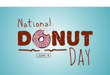 national donut day vector illustration