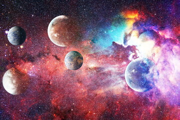 Science fiction fantasy in high resolution ideal for wallpaper. High quality space background....