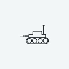 War tank vector icon