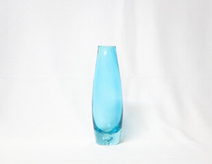 blue glass bottle