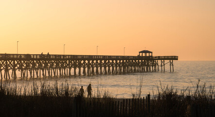 Fototapeta premium sunset at the pier