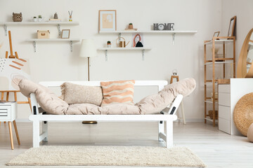 Interior of stylish living room