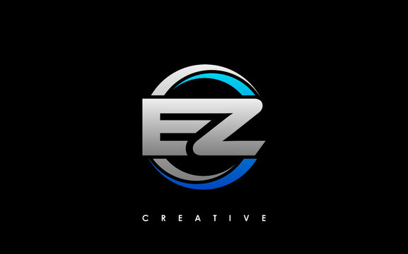 EZ Letter Initial Logo Design Template Vector Illustration