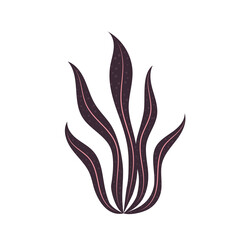 tropical purple leaf icon