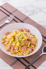 Ham fried rice