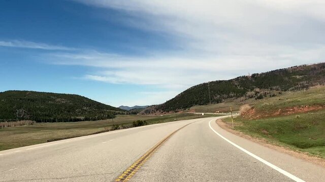 coming over La veta pass into Colorado's San Luis Valley on US 160