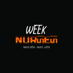 Nurses Week . Geometric design suitable for greeting card poster and banner