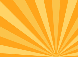 Sunlight abstract background. Orange and gold color burst background. Vector illustration.
