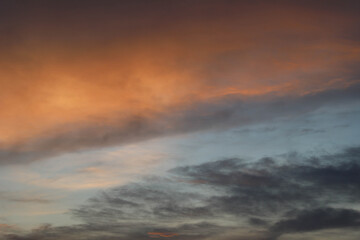 Fototapeta premium Natural sunset heaven vanilla sky