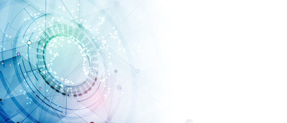 Obraz premium Technology data background, idea of global business solution