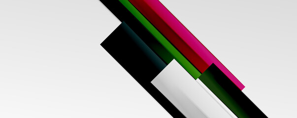 Color abstract lines trendy geometric background for business or technology presentation, internet poster or web brochure cover, wallpaper