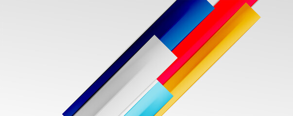 Multicolored lines background. Design template for business or technology presentations, internet posters or web brochure covers