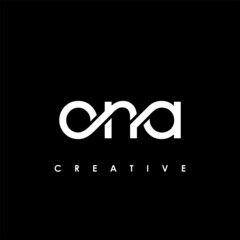 ONA Letter Initial Logo Design Template Vector Illustration