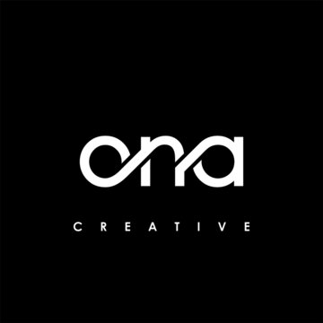 ONA Letter Initial Logo Design Template Vector Illustration