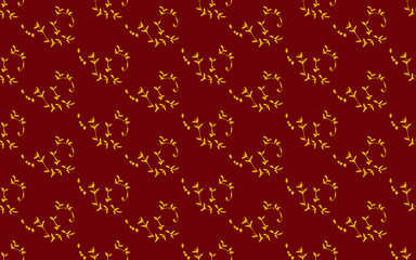Golden yellow pattern on red background Contemporary Abstract Stilmod Pattern Design For fabric patterns and more