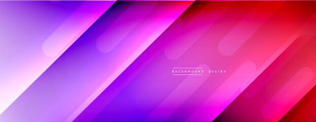 Dynamic lines abstract background. 3D shadow effects and fluid gradients. Modern overlapping forms