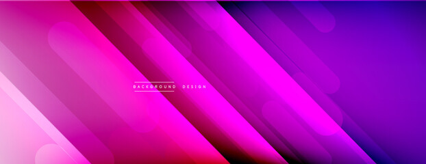 Dynamic lines abstract background. 3D shadow effects and fluid gradients. Modern overlapping forms