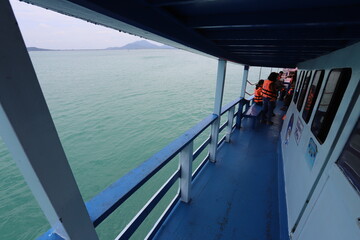 Ferries in the seas of Thailand