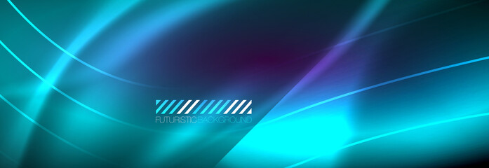 Neon dynamic beams vector abstract wallpaper background. Wallpaper background, design templates for business or technology presentations, internet posters or web brochure covers