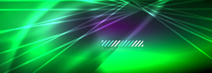 Neon dynamic beams vector abstract wallpaper background. Wallpaper background, design templates for business or technology presentations, internet posters or web brochure covers