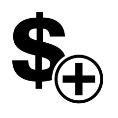 Dollar money symbol, business cash icon, save currency bank sign, vector illustration isolated background