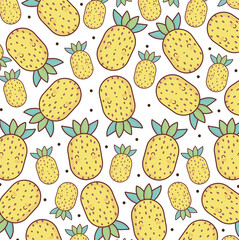 cute pineapple fruit pattern