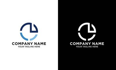 e letter round logo vector icon