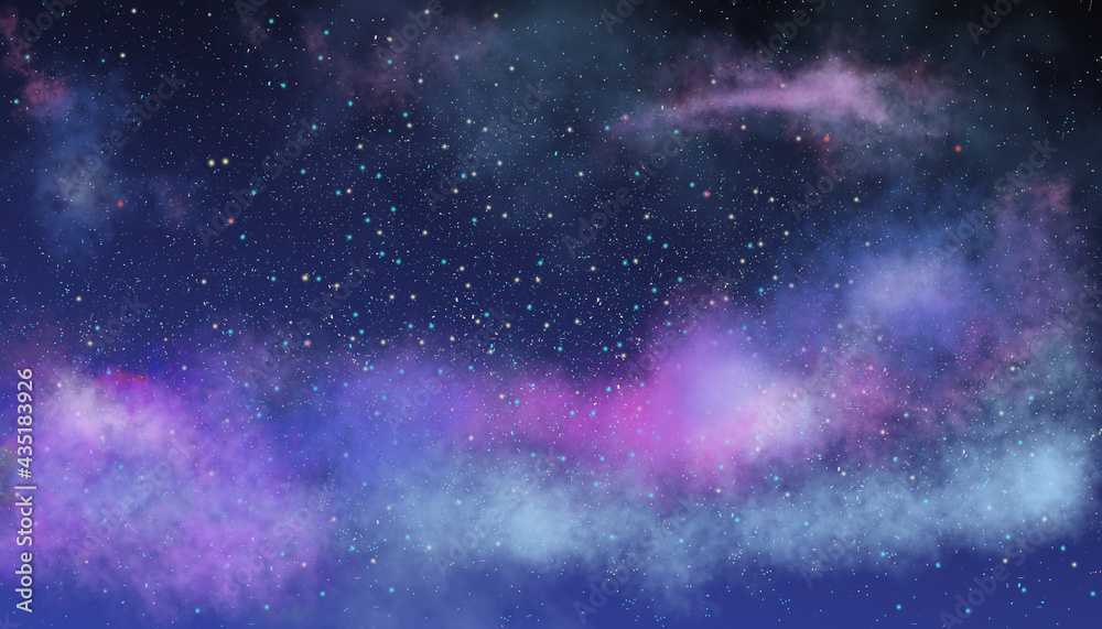 Wall mural starry outer space background texture