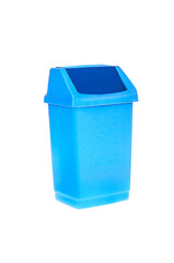 Blue Garbage can