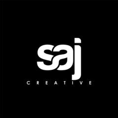 SAJ Letter Initial Logo Design Template Vector Illustration