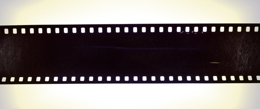 35mm negative filmstrip on white background