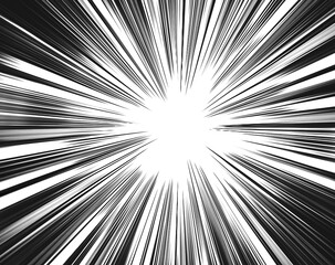 Black radiation background. An image with a flashy sense of speed.