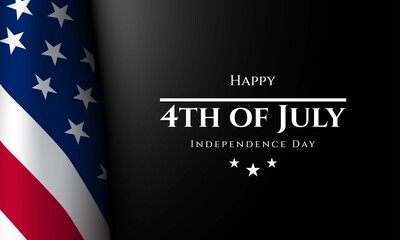 Obraz na płótnie Canvas United States Independence Day Background. Fourth of July.