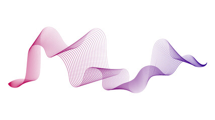 Abstract backdrop with wave gradient lines