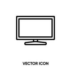 Tv vector icon . Modern, simple flat vector illustration for website or mobile app. Television symbol, logo illustration. Pixel perfect vector graphics