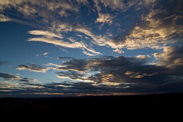 Sunset over Ankarana Reserve. Madagascar.