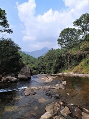 river in the mountains