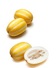 The Korean melon or chamoe , following its Korean name, is a type of melon primarily grown in Korea,